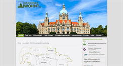 Desktop Screenshot of hannover-wohnt.de